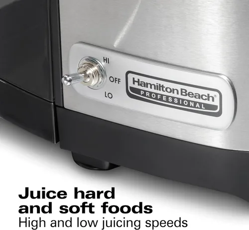 Miniatura 9 de Hamilton Beach Professional Máquina exprimidora, extractor centrífugo, con súper canal de 3.5 pulgadas para frutas y verduras enteras, herramienta