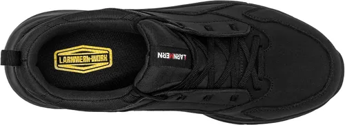 Miniatura 6 de LARNMERN Zapatos de trabajo antideslizantes para hombre, zapatos de moda para caminar, zapatos de cocina, zapatos de chef, impermeables