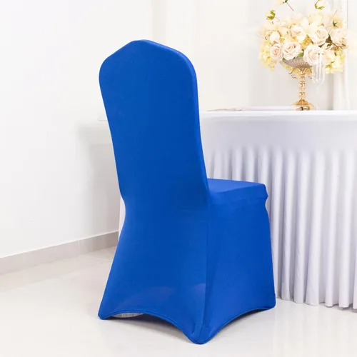 Miniatura 9 de Efavormart - Funda para silla de banquete de elastano negro con bolsillos para pies