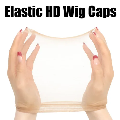 Miniatura 6 de FDBJulyy 10 gorras de peluca HD transparentes, gorra de nailon fina para mujer, adecuada para fiestas, bodas, graduaciones, cosplay, Halloween