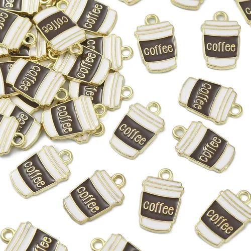 Miniatura 15 de Encantos de esmalte de postre de comida de caramelo piruleta, Metal