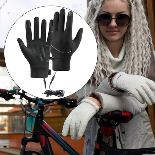 Miniatura 5 de ABABC Guantes térmicos para hombres y mujeres, calentadores de manos de dedo completo, guantes térmicos térmicos para nieve, guantes de trabajo