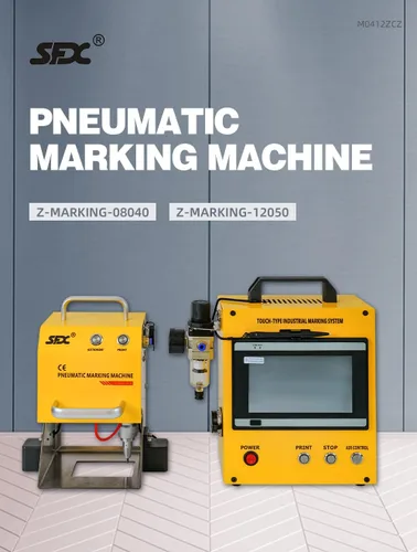 Miniatura 2 de Máquina neumática de grabado de metal de 100 W, máquina neumática de marcado de puntos de metal Peen Máquina de marcado de placa Grabador
