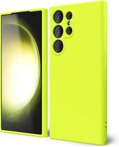 Miniatura 382 de oakxco Funda para teléfono Samsung Galaxy S21 Ultra con agarre de silicona líquida, bonita funda delgada y delgada de goma suave de TPU lisa