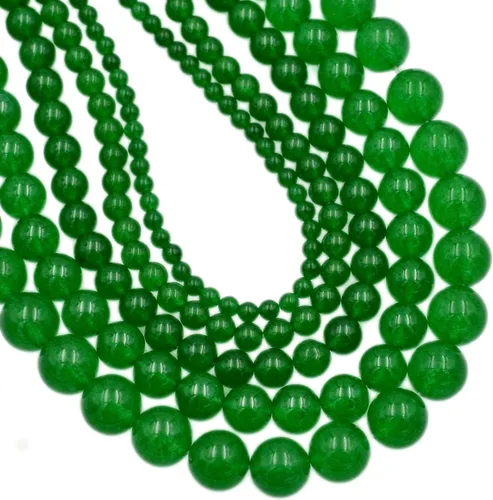 Miniatura 45 de AD Beads Cuentas redondas sueltas de piedras preciosas naturales de 15 pulgadas para pulseras, collares, aretes, manualidades, manualidades