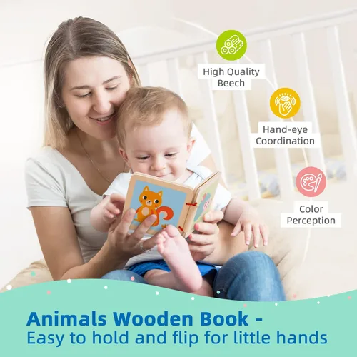Miniatura 4 de TOOKYLAND Juguetes Montessori para bebés de 6 a 12 meses, juego educativo de aprendizaje 7 en 1, juguetes de madera