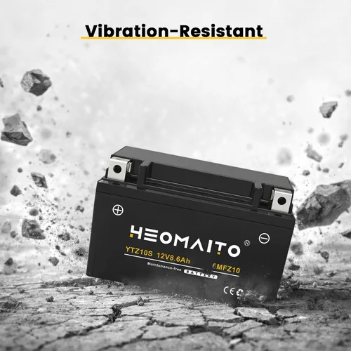 Miniatura 6 de Batería YTZ10S-BS, 12V 8.6Ah, 10HR, 310 CCA, 6MFZ10 Batería recargable sin mantenimiento SLA AGM para motocicleta, 1 paquete