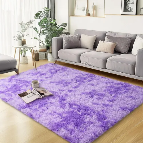 Miniatura 43 de qulint Alfombras de área de 5 x 7 pies para sala de estar, alfombra suave y esponjosa para dormitorio, alfombra de habitación de niños grandes, Gris