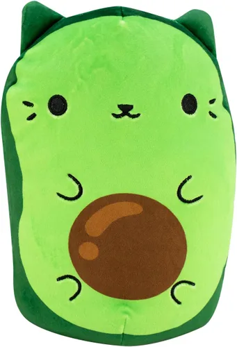 Cats vs Pickles - Jumbo - AvoCatO - Animales de peluche rellenos de frijoles súper suaves y esponjosos de 8 pulgadas - Ideal para niños, niños y