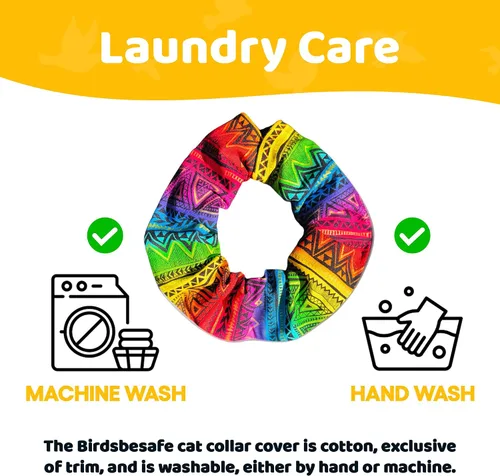 Miniatura 8 de Birdsbesafe® Funda para collar de gato para pájaros, collar de gato con advertencia de pájaros, científicamente probado para ayudar a evitar que tu