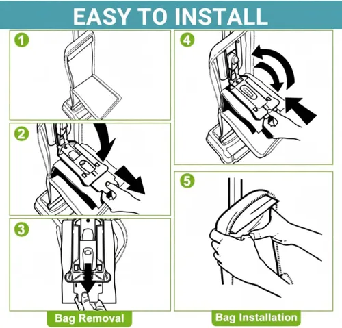 Miniatura 6 de Paquete de 12 bolsas de vacío para Oreck XL XL2 bolsa de polvo de repuesto tipo CC, CCPK8 CCPK8DW piezas BM06, compatible con todas las aspiradoras