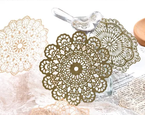 Miniatura 4 de Kit de papel para álbum de recortes, organizador de diario de collage redondo hueco, materiales para adultos, suministros de decoración de diario