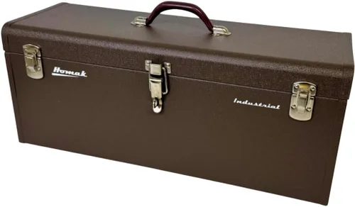 Homak - Caja de herramientas industrial de acero de 24 pulgadas, acabado de polvo marrón arrugado, BW00200240