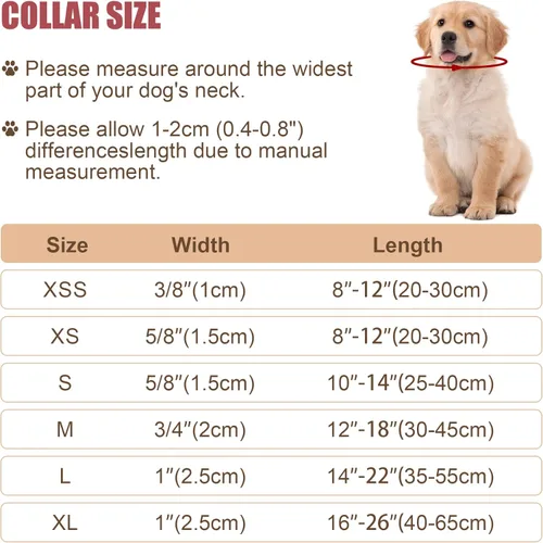 Miniatura 5 de Collar reflectante para perros con hebilla ajustable de nailon de seguridad para perros pequeños, medianos y grandes, azul M Azul-cielo