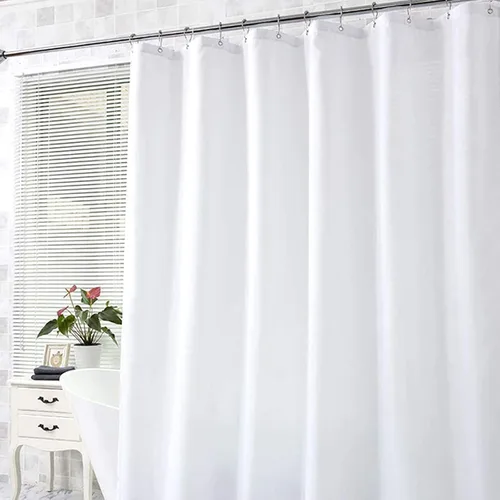 Miniatura 21 de DEARART Juego de cortinas de ducha negras de 60 pulgadas de ancho x 72 pulgadas de alto, cortinas de ducha de tela con ojales y ganchos, de secado