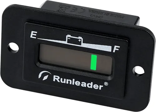 Miniatura 11 de Runleader RL-BI027 Monitor de nivel de batería de plomo ácido DC 12V 24V with Low Battery Alarm,Universal 10-Bar LED Display for Golf Cart