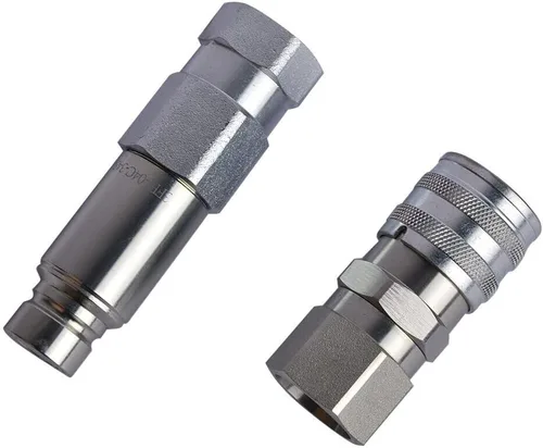 Miniatura 2 de Solarhome 7246777 7246790, kit de acoplador de cara plana macho y hembra compatible con Bobcat 553 751 753 763 773 7753 863 864 873 963 323 324 337