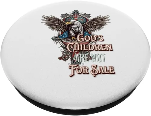 Miniatura 2 de Los hijos de Dios no están a la venta Pretty Christian Eagle Cross PopSockets intercambiables PopGrip