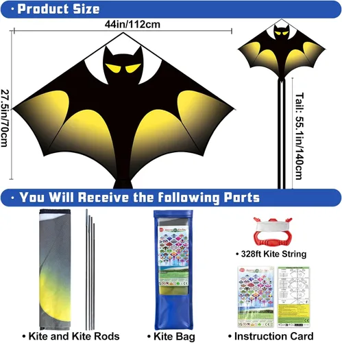 Miniatura 6 de Kite for Kids Ages 4-8 8-12 & Adults, Shark & Dragon & Unicorn & Butterfly Kites Flying Toys, Easy to Fly Big Kite with 328FT String Easter Gift for