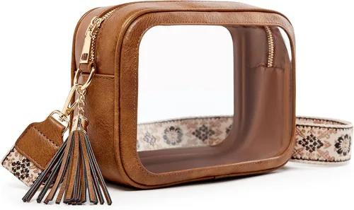 Miniatura 10 de Bolsa transparente para eventos en estadios, bolsa transparente aprobada para estadios, bolsa cruzada para conciertos, deportes, festivales