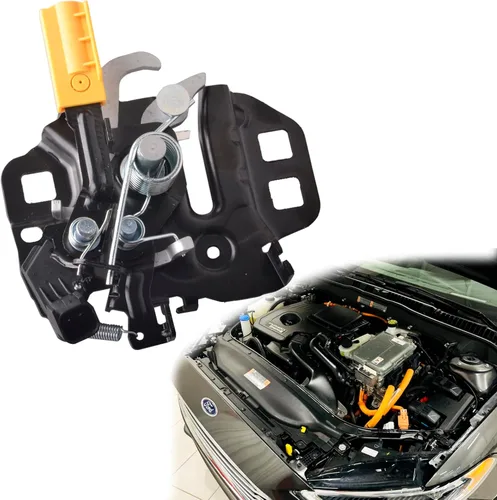 Ensamblaje del pestillo del capó delantero izquierdo compatible con Ford Fusion 2013-2020 de 4 puertas, sustituye a DS7Z16701A DS7Z16701B