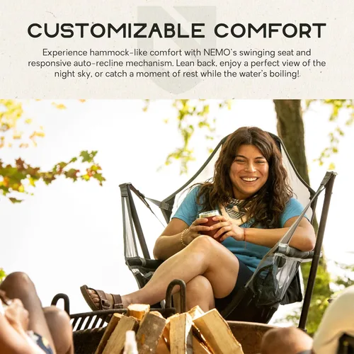 Miniatura 4 de Nemo Stargaze - Silla reclinable de lujo para máxima comodidad de campamento y observación de estrellas (2023), color aguamarina neblina