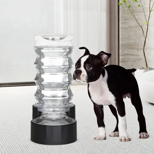Miniatura 5 de RIZZARI Tazón dispensador de agua para perros: dispensador automático para mascotas grande de 8L en acero inoxidable negro con filtro triple y Negro