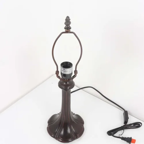 Miniatura 5 de Bieye L10021 Lámpara de mesa barroco estilo Tiffany con vitrales de luz nocturna con pantalla hecha a mano de 13 pulgadas de ancho, base de metal