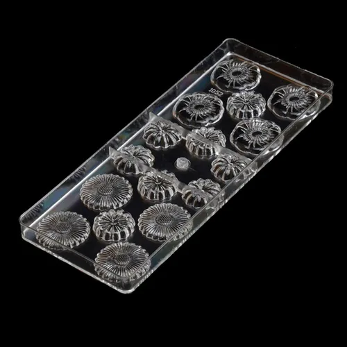 Miniatura 4 de Molde de Policarbonato para Chocolate Molde de Dulces DIY Plástico Duro Transparente Moldes para Hornear Herramientas de Repostería (19299)