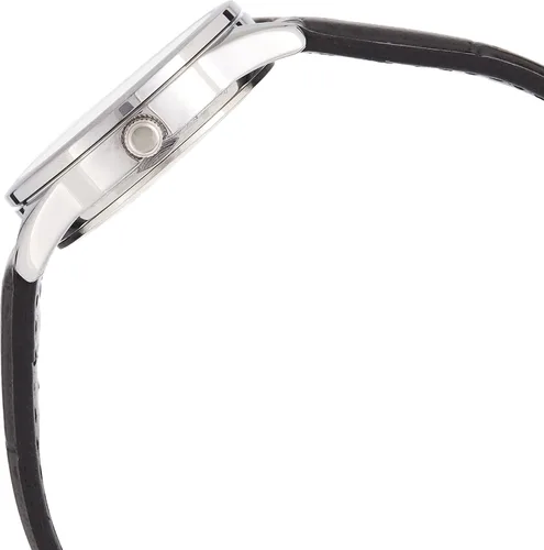 Miniatura 3 de Casio Reloj analógico LTP-V005L-1A para mujer con correa de cuero genuino negro, plateado, Reloj analógico