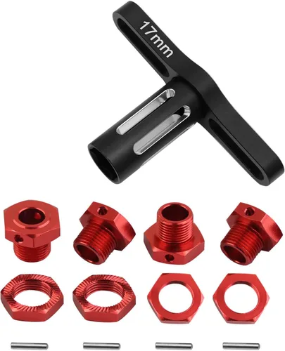 Pieza de mejoras de llave hexagonal de rueda de 0.67 pulgadas, para infracción de 1/7, 6s BLX/Mojave 6s BLX/Limitless 1/8 Typhon 6S BLX, adaptadores