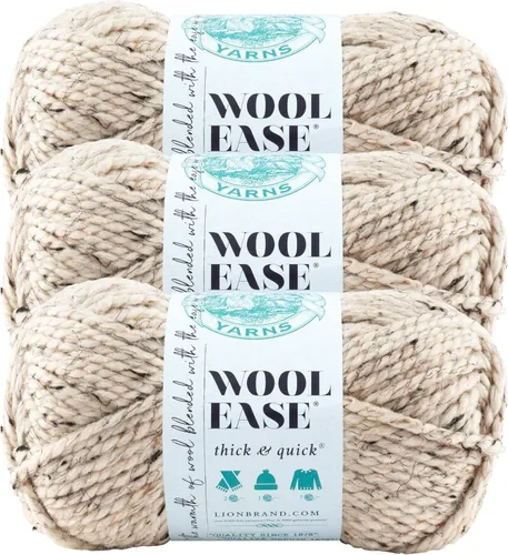 Miniatura 160 de Lion Brand Yarn - Ovillo de lana Wool-Ease Thick & Quick color fuerza aérea