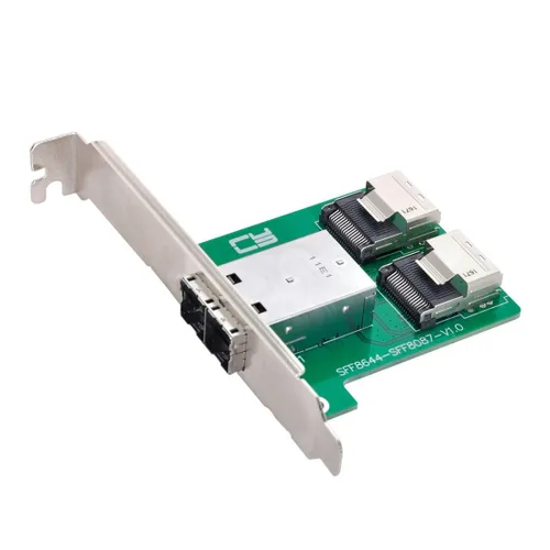 Miniatura 10 de Chenyang Mini SAS 2 SFF-8088 a 2 SFF-8087 HD adaptador convertidor de servidor de datos con soporte