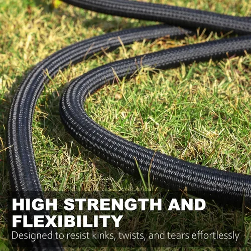 Miniatura 4 de Relxitl Garden Hose 15FT, Flexible Water Hose, Ultra Lightweight Non-Expanding hose, Leak proof, Pressure Resistant for Yard, Outdoor (Black, 15FT)