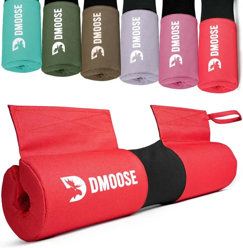 Miniatura 20 de DMoose Fitness Almohadilla de Barra para Empuje de Cadera, Sentadillas y Estocadas - Cojín de Espuma Gruesa Antideslizante para Soporte de Cuello