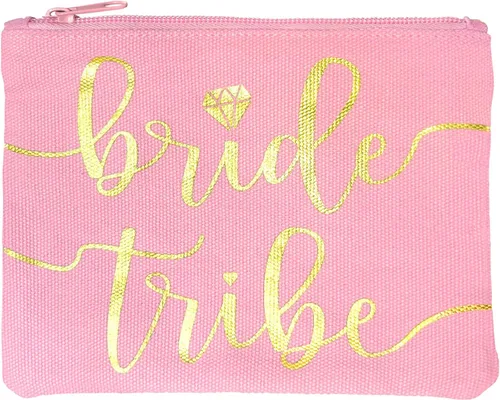 Miniatura 17 de Bride Tribe - Bolsas de maquillaje para despedida de soltera, despedida de soltera, boda, bolsa de artículos de tocador, kit de supervivencia