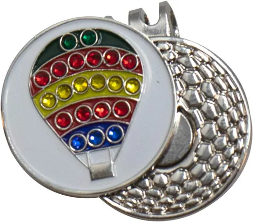 Miniatura 9 de DA VINCI Clip magnético para sombrero de golf con marcador de bola de golf de metal brillante de 1 pulgada Bandera de Canadá Bling