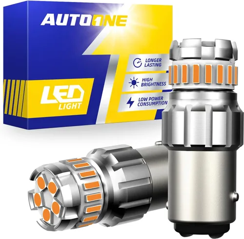Miniatura 17 de AUTOONE Bombilla LED roja 1157 para luces de freno, bombillas LED BAY15D 2057 2357 7528 para luz trasera, 300% más brillantes, Canbus listas