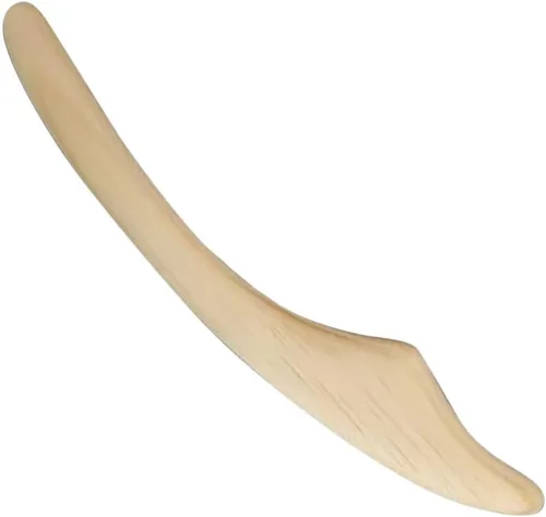 minkissy Varita de masaje facial de 8.85 pulgadas para esculpir madera para cara y cuerpo, herramienta Gua Sha para estimular el flujo sanguíneo y