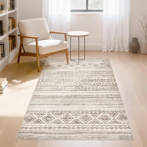 Miniatura 95 de Alfombra grande para sala de estar de 5 x 7: Alfombras marroquíes bohemias, suaves, lavables a máquina, para dormitorio, debajo de la mesa
