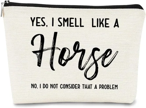 Miniatura 8 de BARPER Bolsa de maquillaje Hey Girl Horse con gafas de sol Hey Farm Flowers bolsa cosmética bolsa de maquillaje mejor idea de regalo para amantes