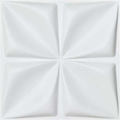 Miniatura 2 de Art3d Panel de pared 3D blanco PVC, diseño de flor cubre hasta 3 metros cuadrados, para decoración de paredes interiores en sala de estar
