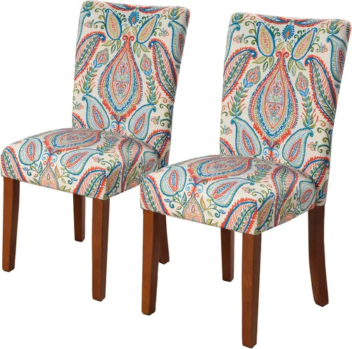 Miniatura 25 de HomePop Parsons - Silla de comedor, color gris (juego de 2)