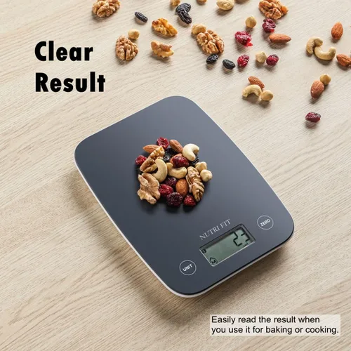 Miniatura 5 de NUTRI FIT Báscula digital de alimentos, báscula de cocina de 11 libras de peso digital, báscula de cocina para alimentos y gramos, 4