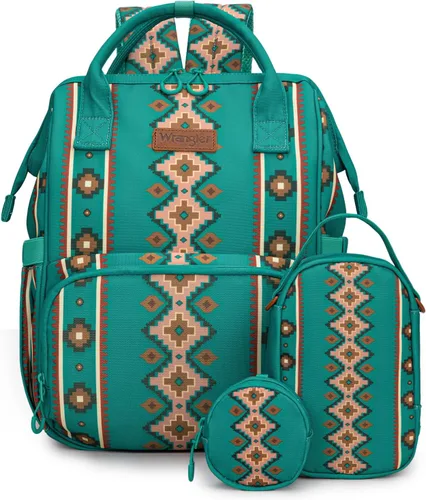 Miniatura 10 de Montana West Wrangler Callie Mochila de Pañales con Estuche para Chupete, Bolsa para Biberón, Conjunto de Bolsa de Viaje Multifuncional para Bebé