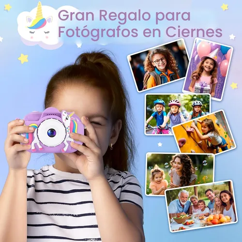 Miniatura 2 de MAVOKIS Cámara digital para niños de 3 a 8 años, cámara 1080P para niños con tarjeta SD de 32 GB, juguetes para niñas de 6 a 9 años, regalos