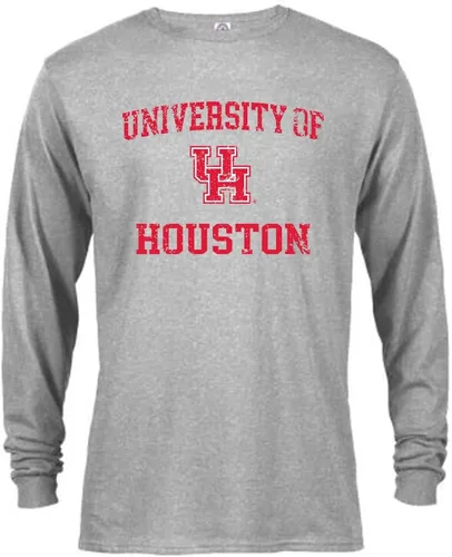 Miniatura 14 de Sport Your Gear Camiseta de manga larga con licencia oficial, estilo retro y envejecido para fanáticos universitarios UNM Red Heather