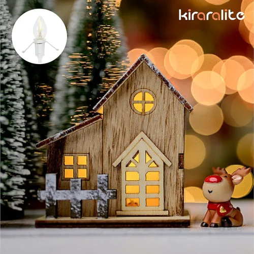 Miniatura 6 de 4 Cables de Accesorios con 4 Bombillas de Luz LED Cable Blanco de 6 Pies con Interruptor de Encendido/Apagado Enchufes E12 Bombillas LED Candelabra