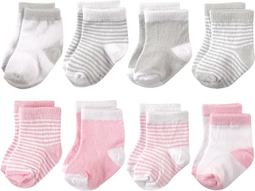 Miniatura 34 de Hudson Baby - Calcetines de algodón para bebés recién nacidos y Terry para niñas bebés