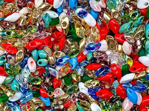 Miniatura 10 de 0.71 oz Delica Seed Beads 8/0, Miyuki Japanese Beads, Mix 1 Cuentas Delica 8/0